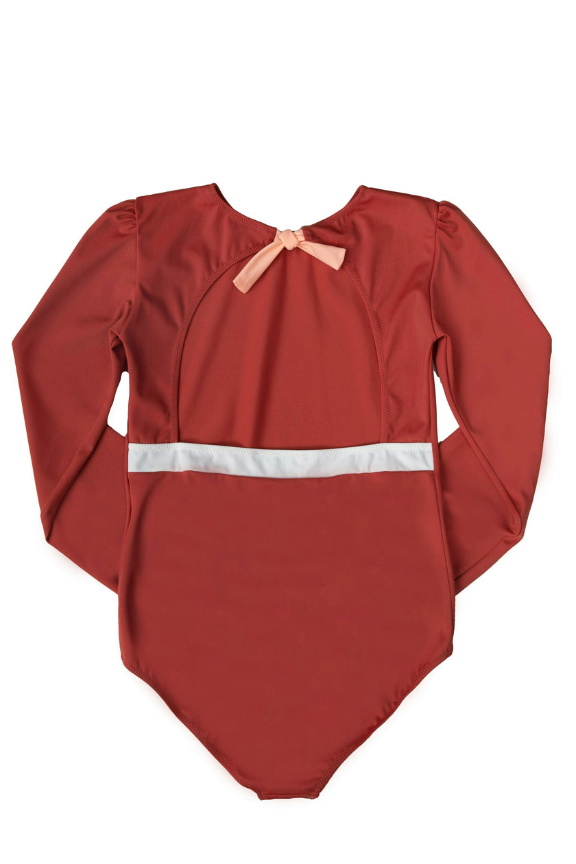 Jemima Surf Suit in Terracotta Peachpink