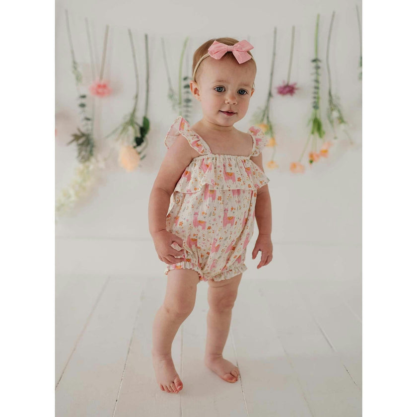Baby Girl Gauze Bubble Romper