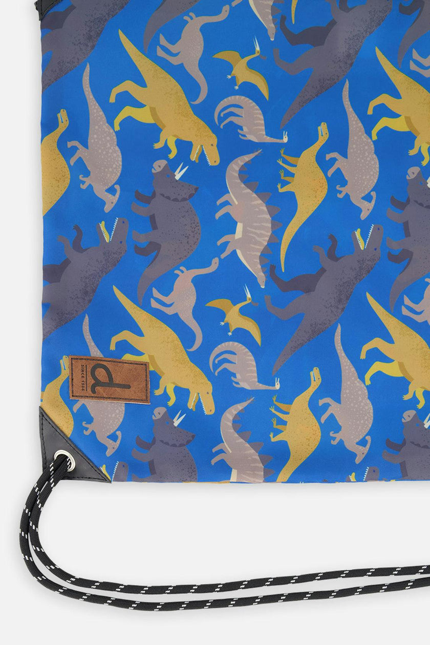 Little Boy Dinosaur Playful Lightweight Durable Drawstring Bag