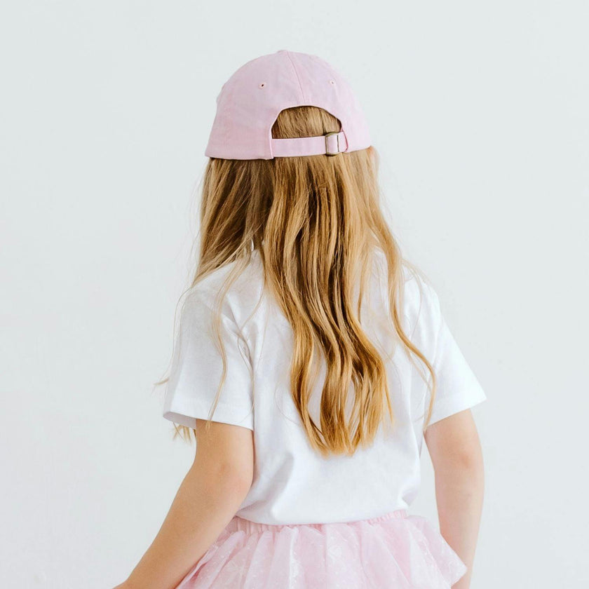 Rainbow Heart Patch Baseball Hat - Ballet