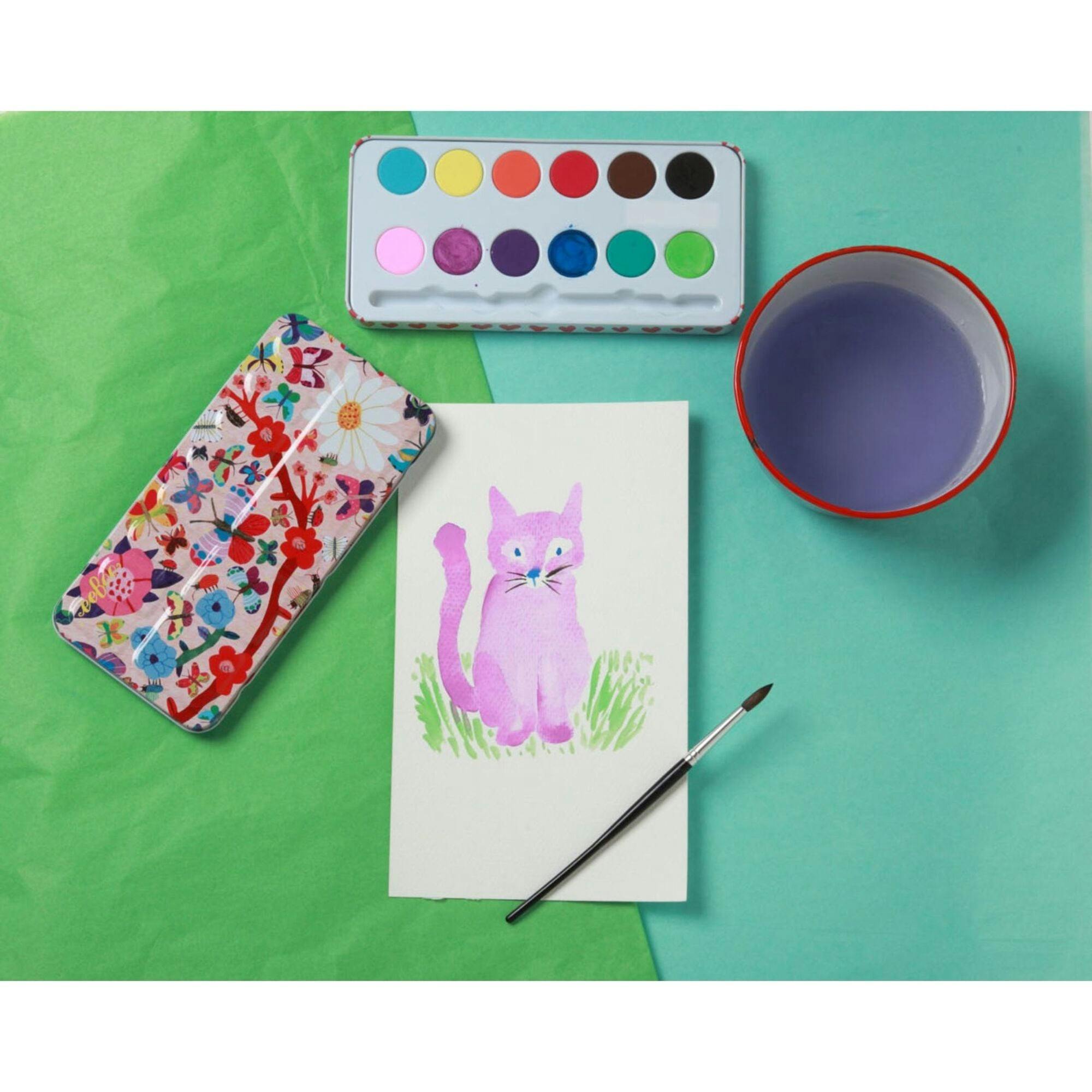 Butterflies Watercolor Paint Set/12 Colors