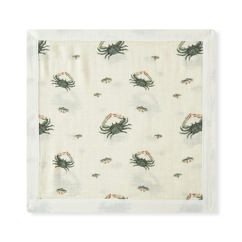 Coastal Mini Lovey Two-Layer Muslin Security Blanket