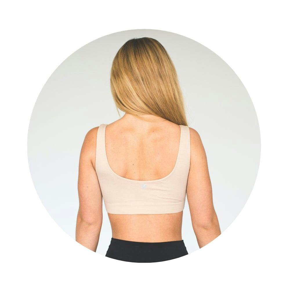Aster Reversible Girls Tank Bra White