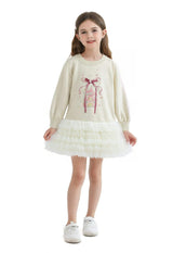 Mist Ruffle Ribbon Dress