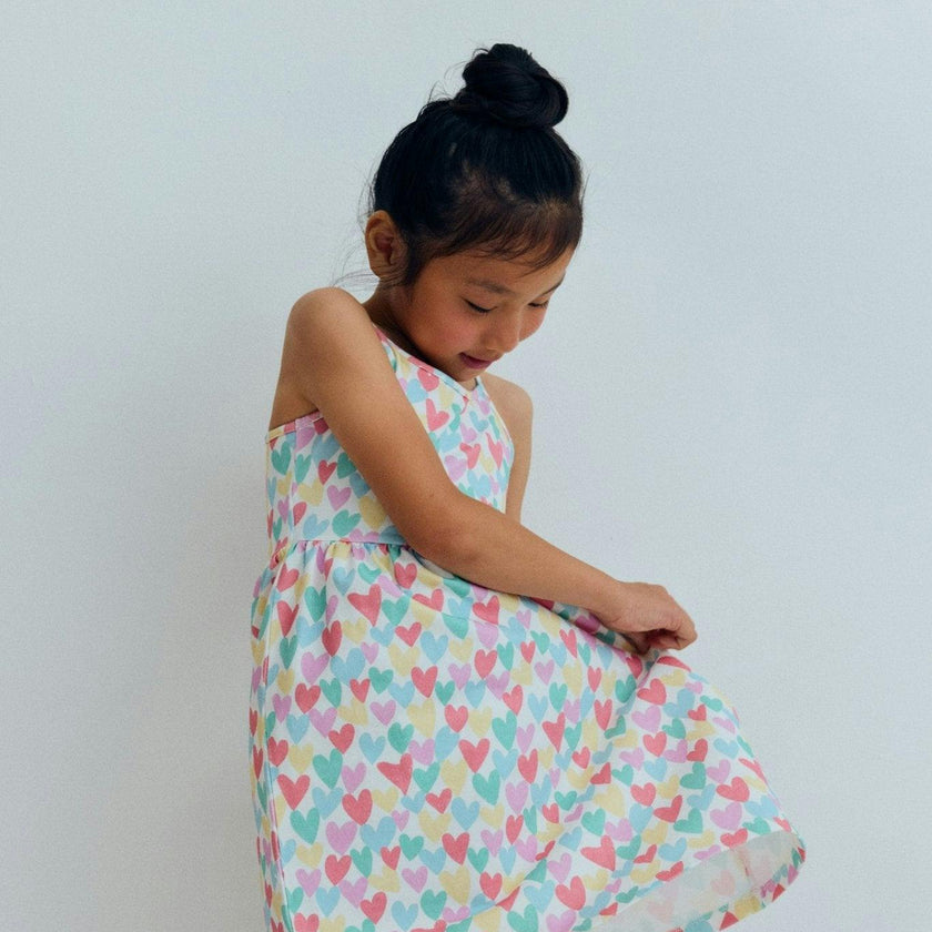 Anis Dress Hearts Print