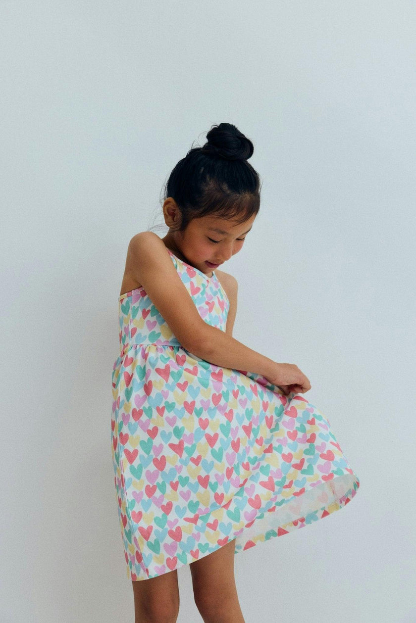 Anis Dress Hearts Print