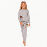 Butter Fleece Sweatpants with LOVE & Happy Face Patches