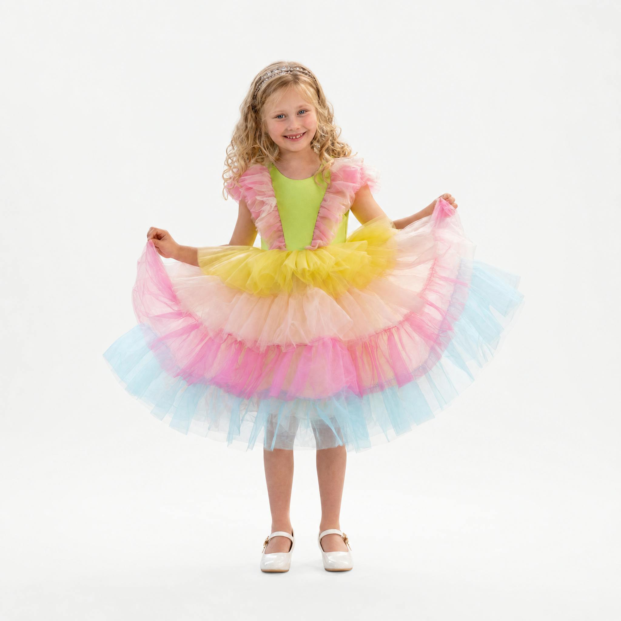 Neon Glow Pastel Princess Dress