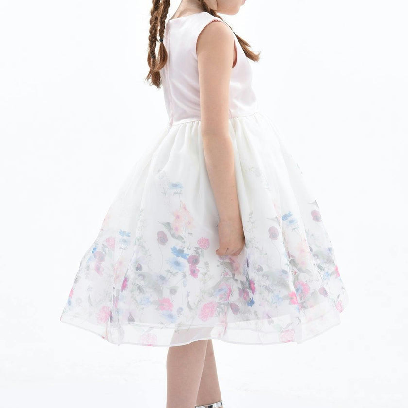 Pink Mabel Floral Garden Organza Dress