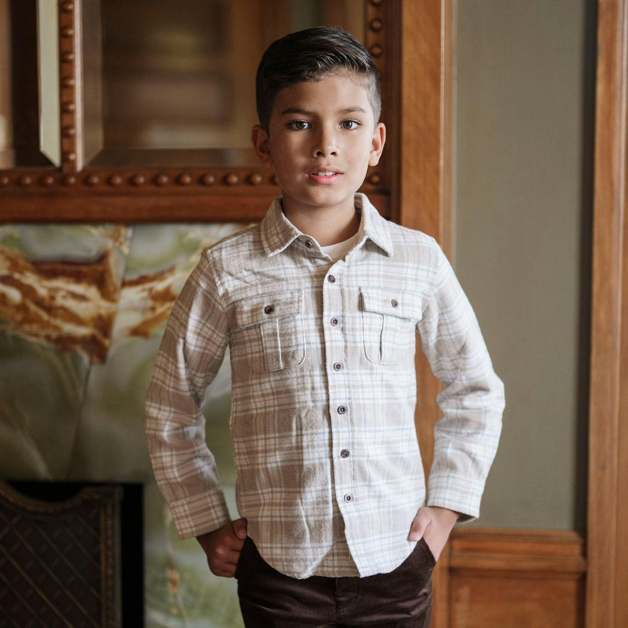 Organic Flannel Double Pocket Shirt