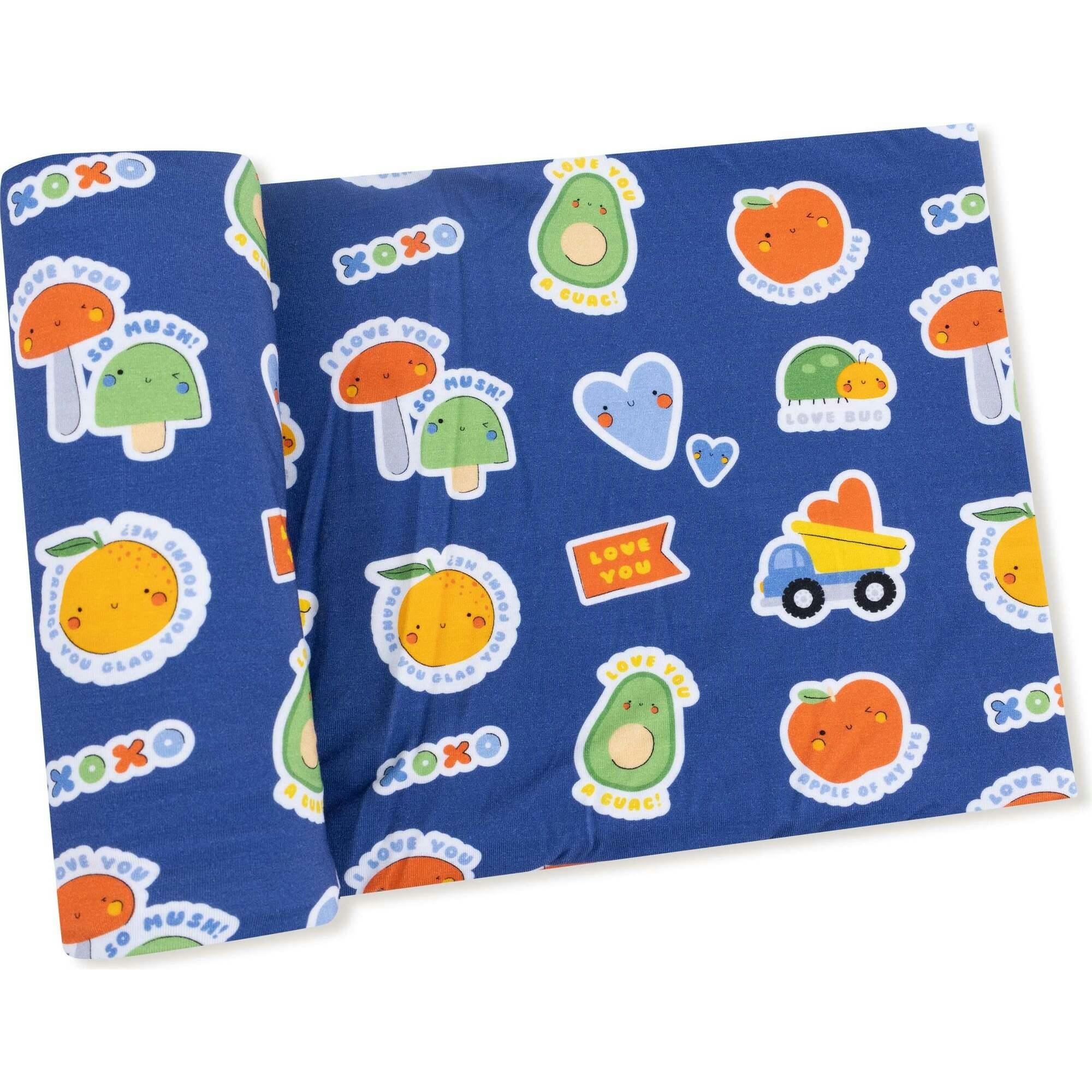 My Funny Valentine - Blue - Swaddle Blanket
