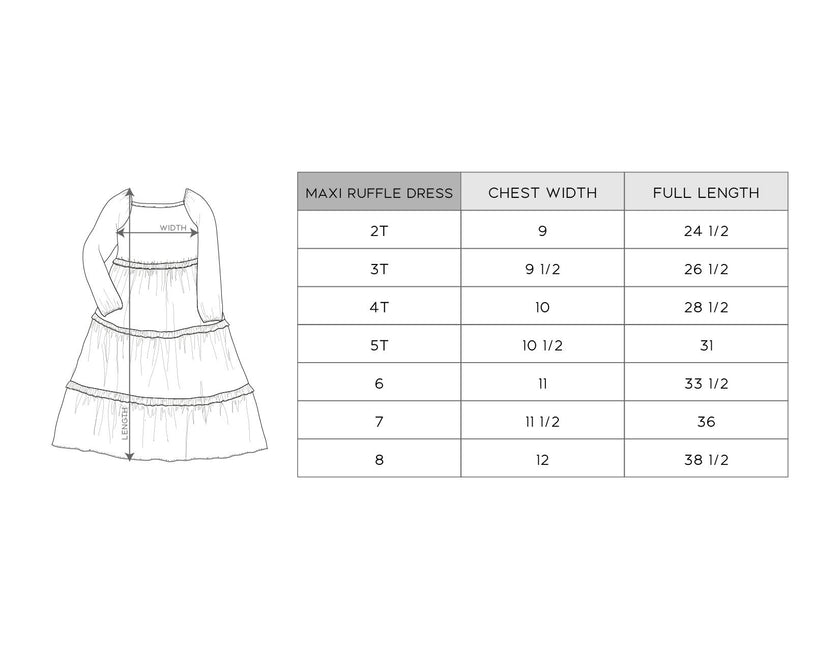 Girl's Maxi Dress Retro Shades