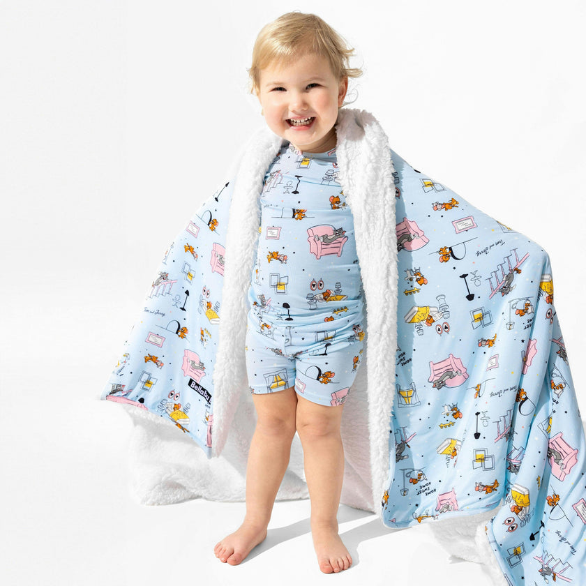 Tom & Jerry: Home Sweet Home Bamboo Sherpa Blanket