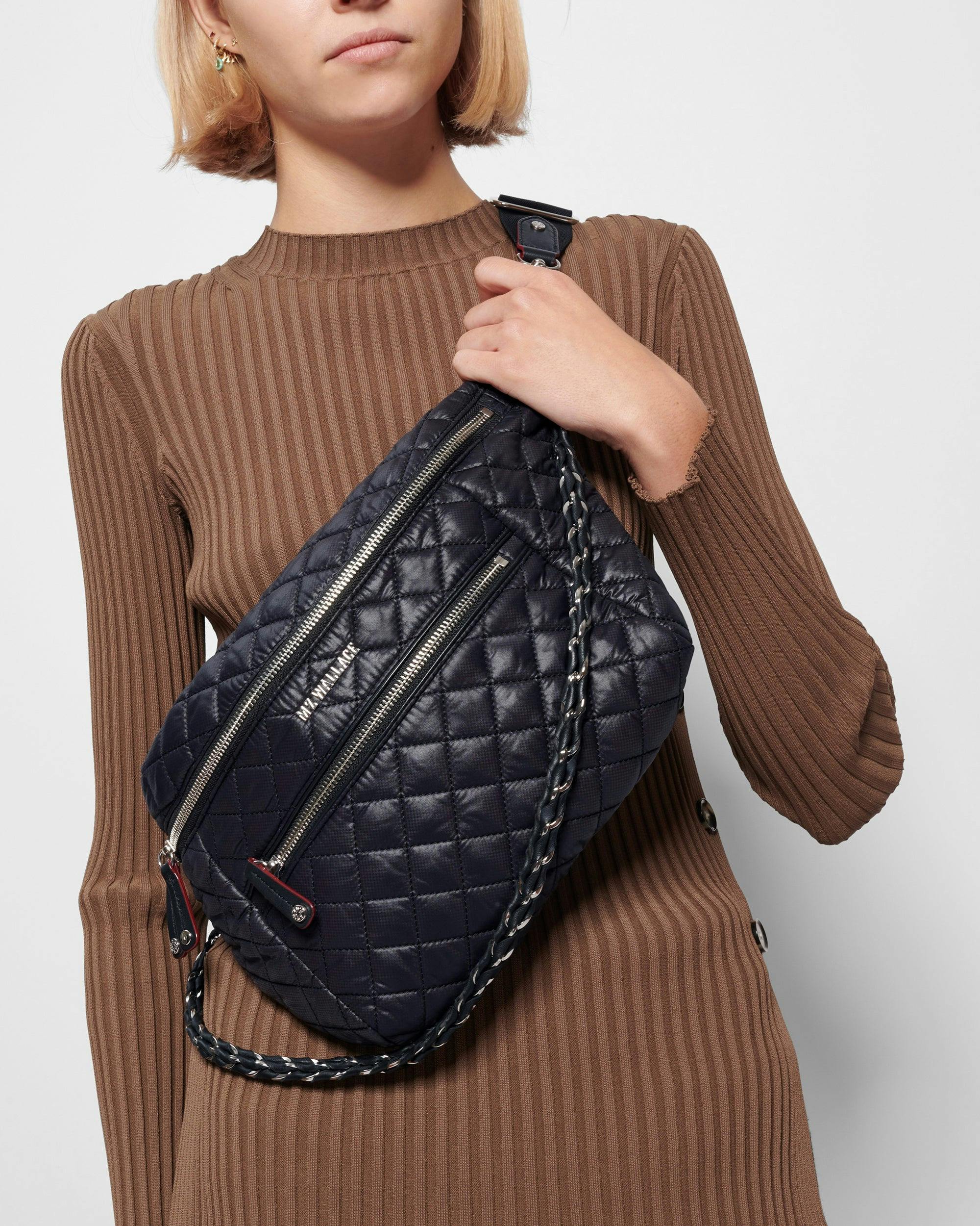 Black Crosby Crossbody Sling Bag