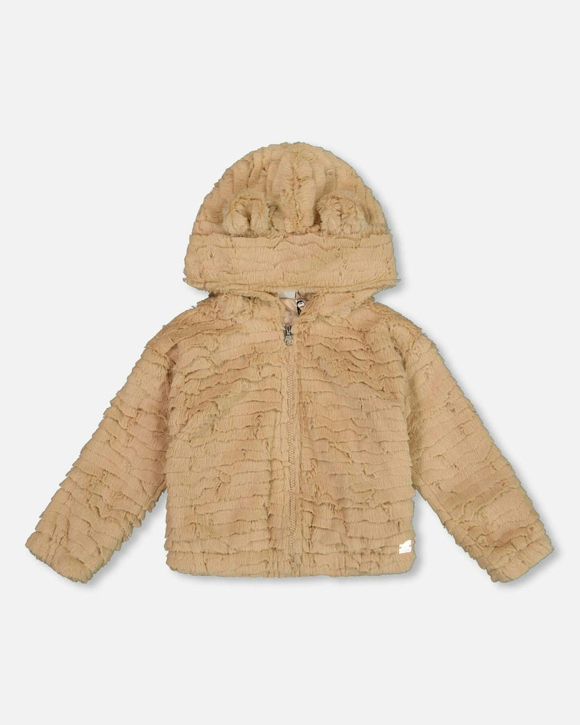 Faux Fur Hooded Jacket
