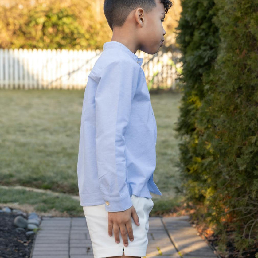 Arthur Long Sleeve Shirt - Dusty Blue
