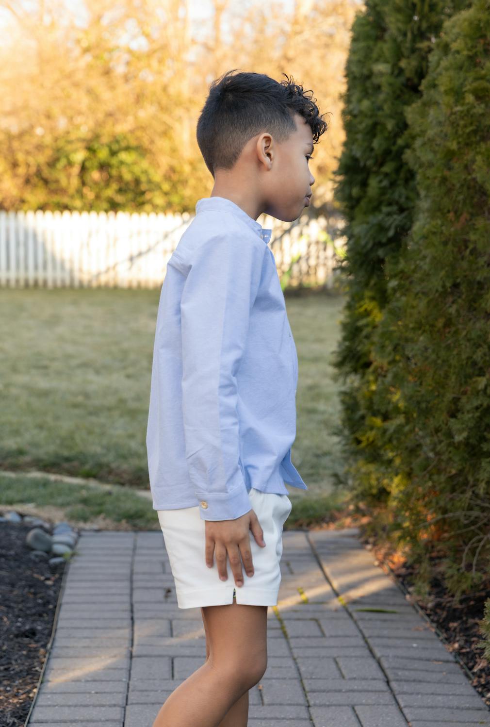 Arthur Long Sleeve Shirt - Dusty Blue