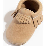 Weathered Brown Moccasin Baby Shoe
