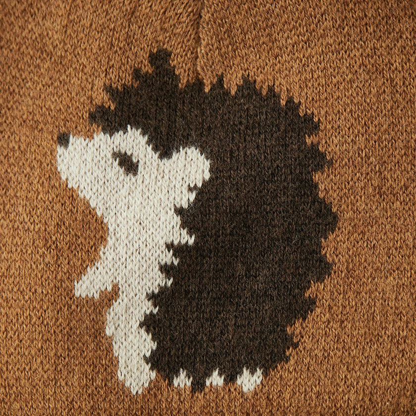 Pinecone & Knitted Pom Beanie