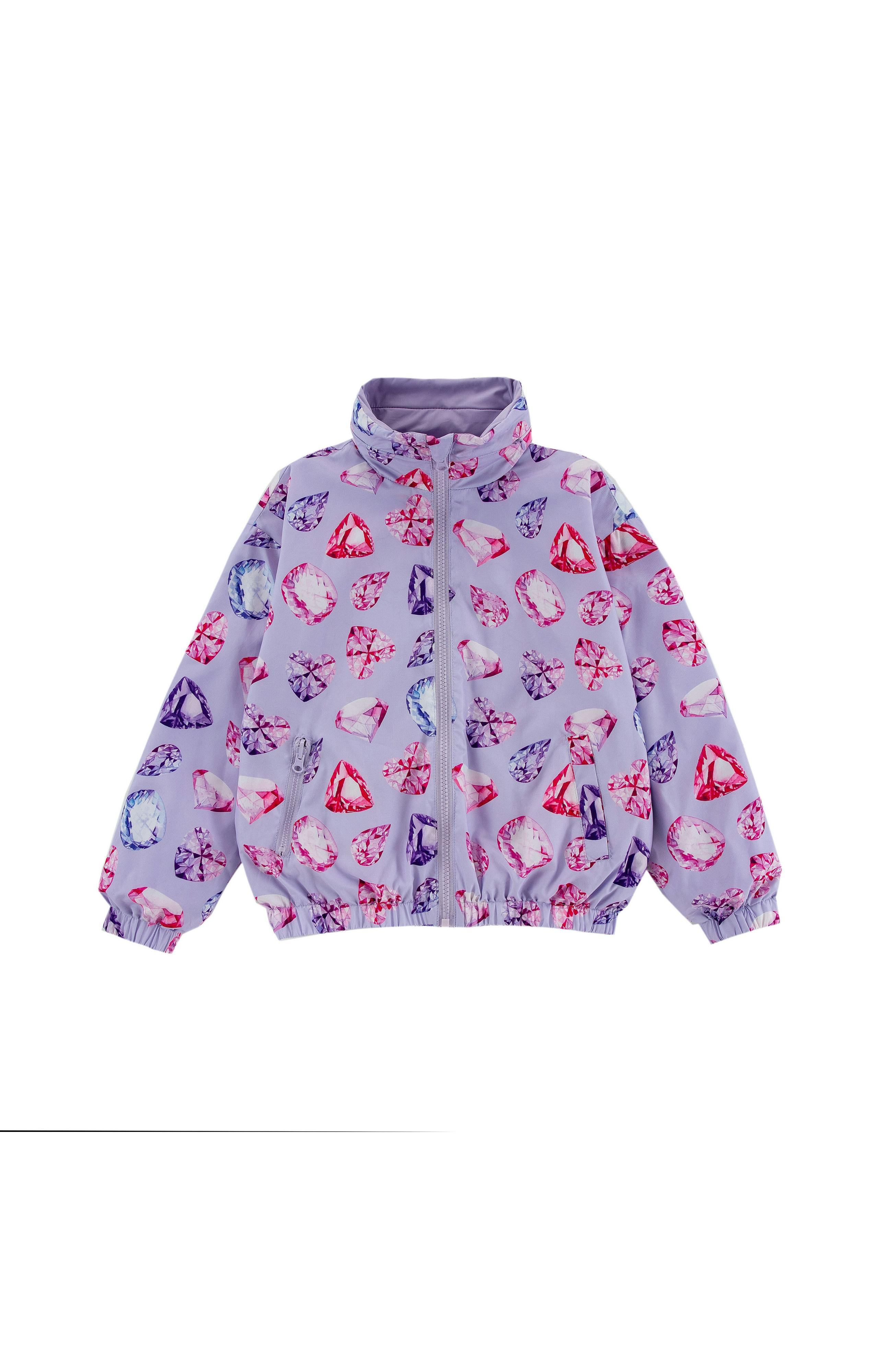 Max Reversible Rain Jacket Windbreaker, Diamonds