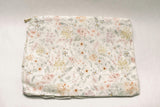 Dewdrop Meadow Timeless Floral Ruffle Zipper Pouch