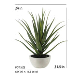 31.5" Artificial Agave Plant