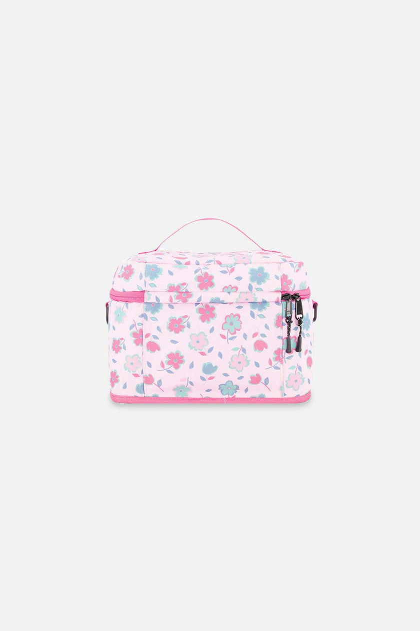 Little Girl Flowers Charming Spacious Durable Lunch Box