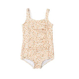 Vintage Girls 1 Piece Swimsuit | UPF + Recycled - Sunset Meadow