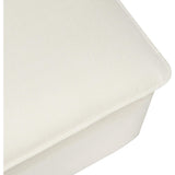 Cali Eco-Performance Fabric Storage Ottoman With USB Port