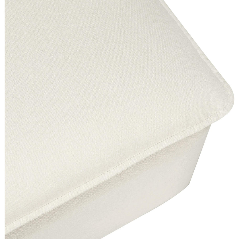 Cali Eco-Performance Fabric Storage Ottoman With USB Port