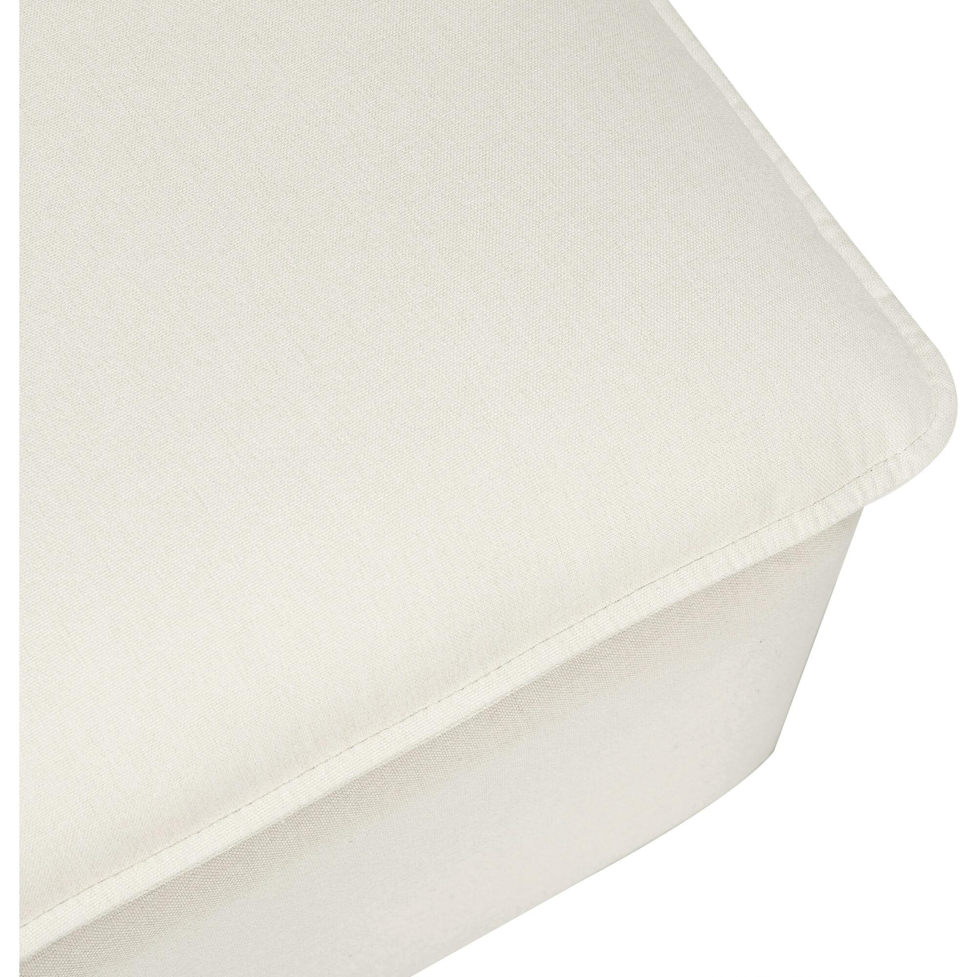 Cali Eco-Performance Fabric Storage Ottoman With USB Port
