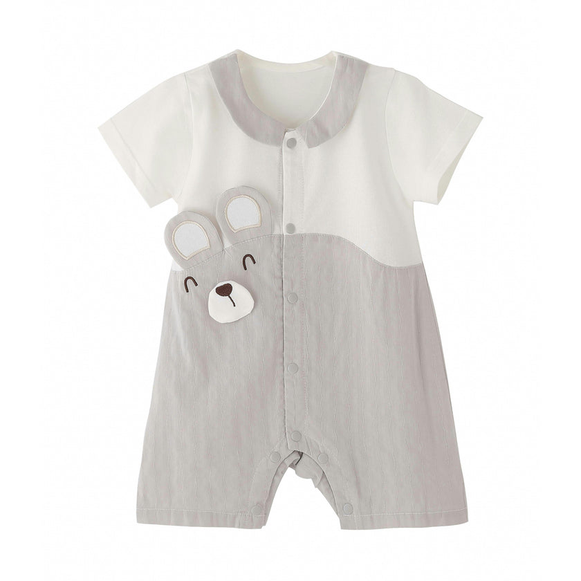 Gray Bear Romper