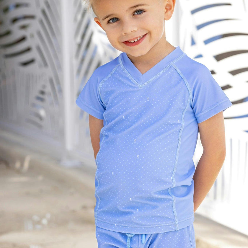 Sea Blue Emblem Swim Pants