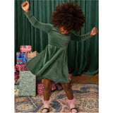 Velour Ballet Dress, Green