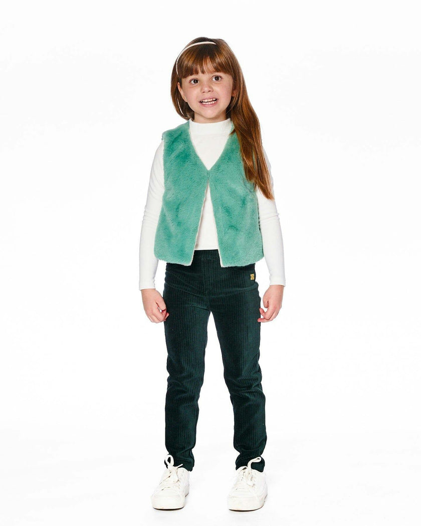 Stretch Velour Rib Treggings