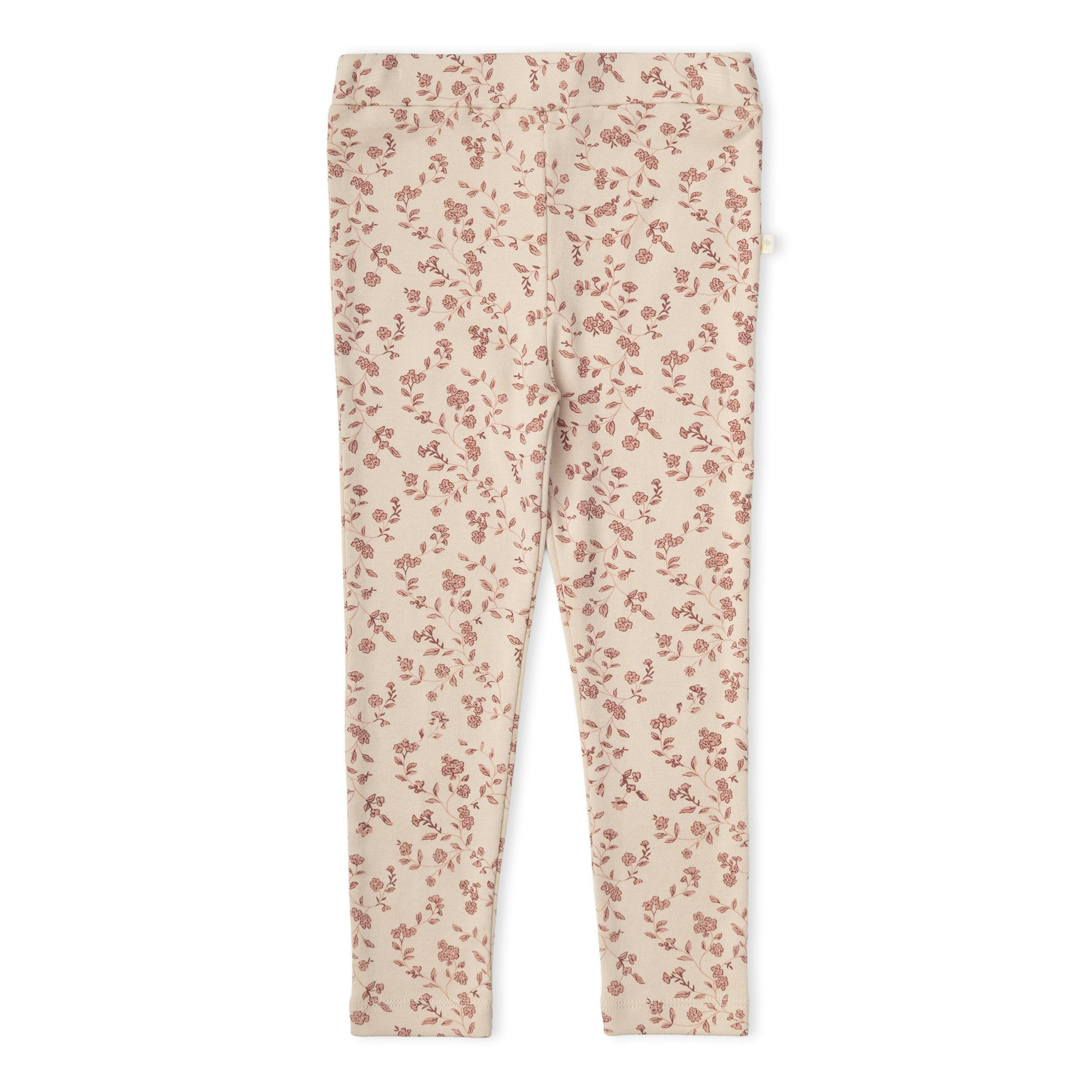 Organic Legging Set of 2 - Petal Whispers + Dusty Rose