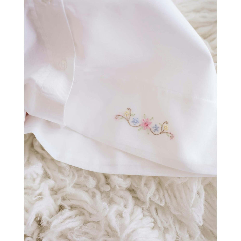 Delicate Floral Batiste Day Gown