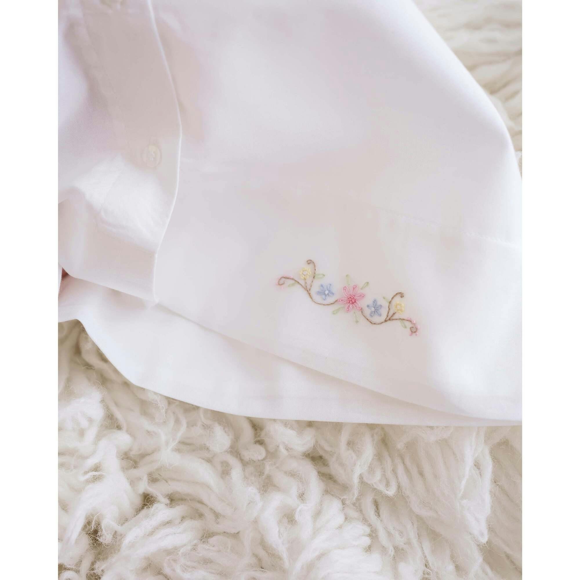 Delicate Floral Batiste Day Gown