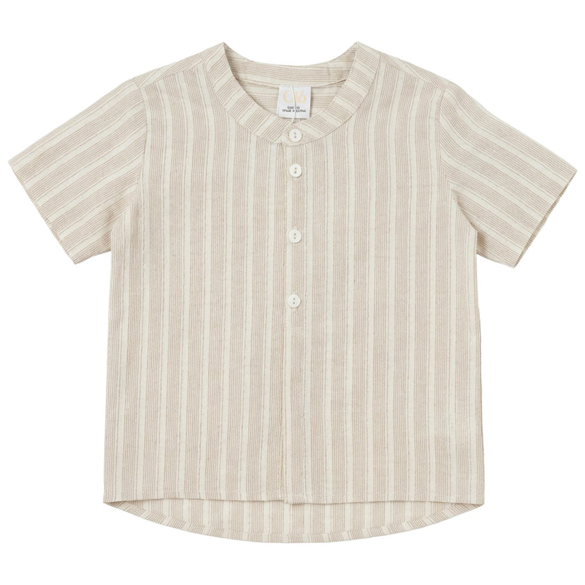 Shirt In Cotton Striped Fabric