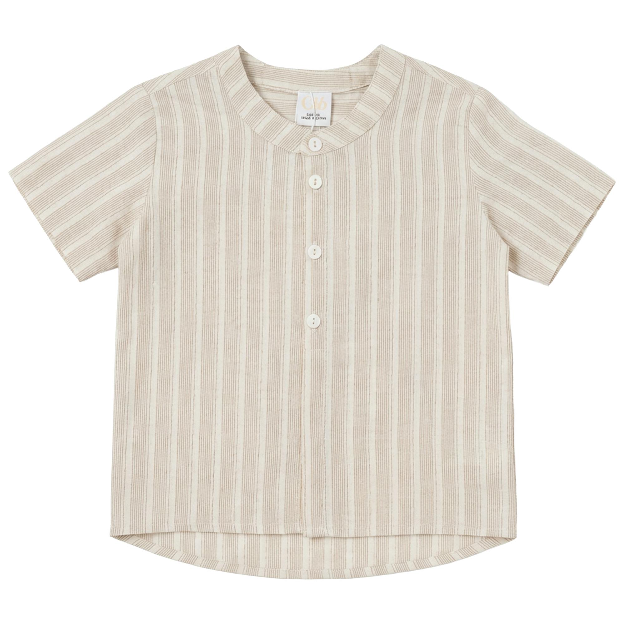 Shirt In Cotton Striped Fabric