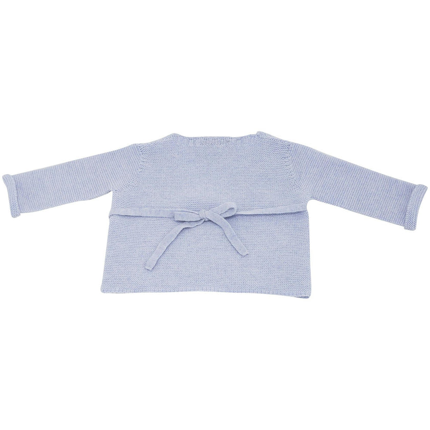 Little Royals Baby Tie-Front Sweater - Blue