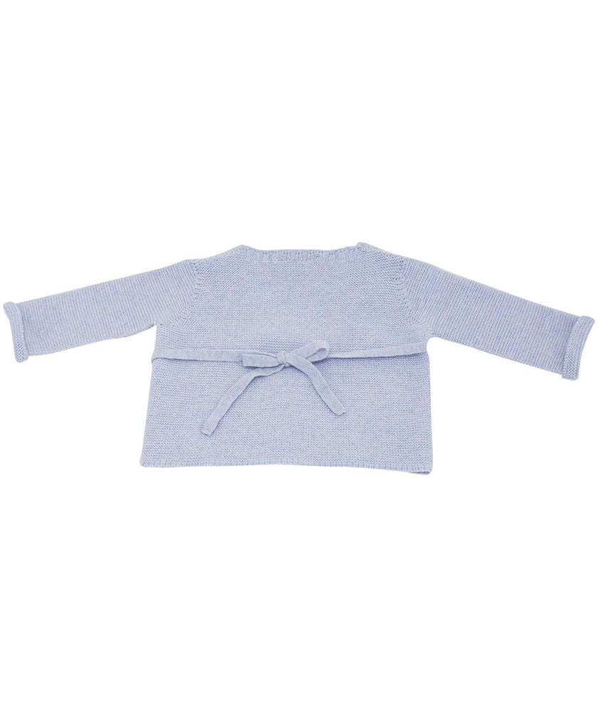Little Royals Baby Tie-Front Sweater - Blue