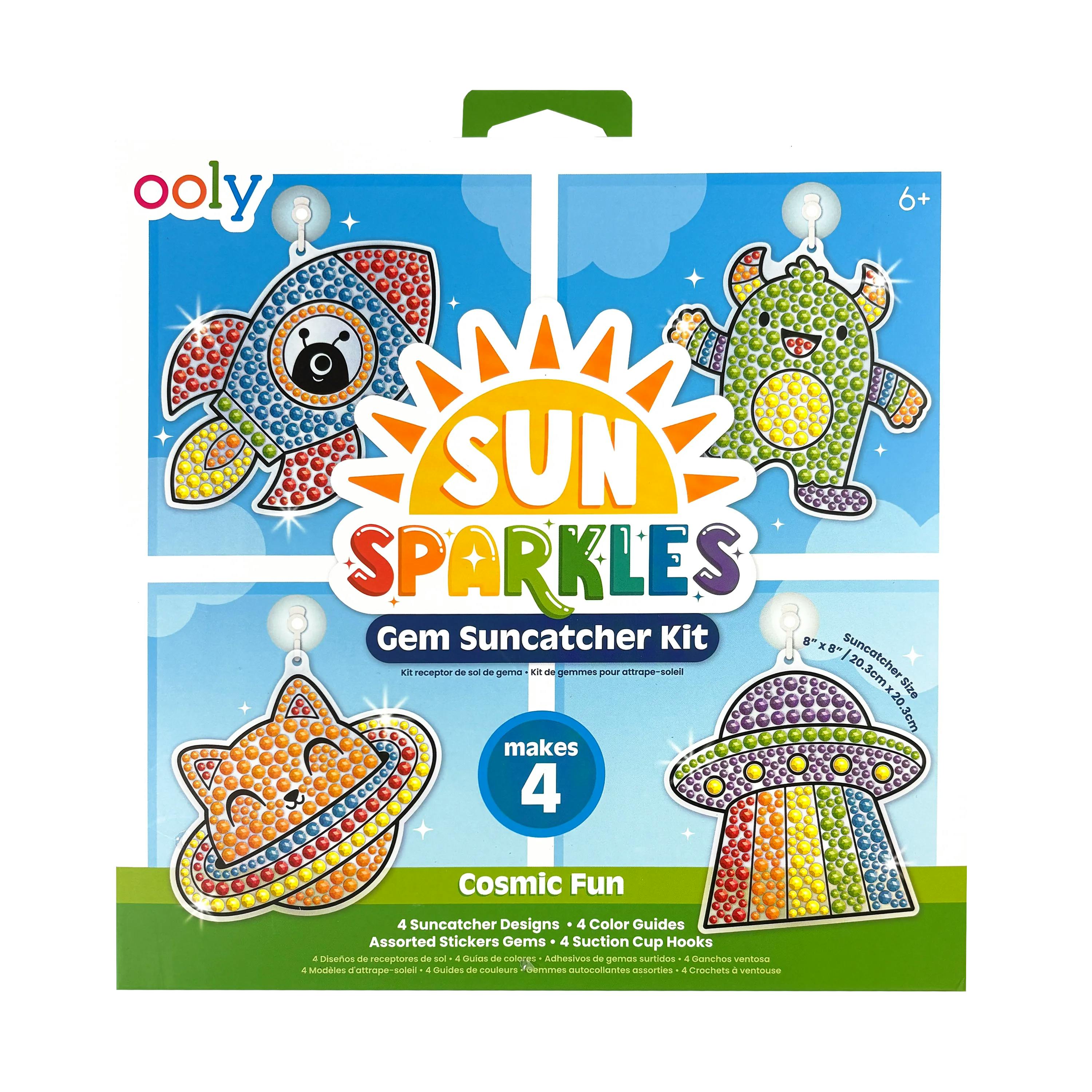 Sun Sparkles Gem Suncatcher Kit - Cosmic Fun - 4 Designs