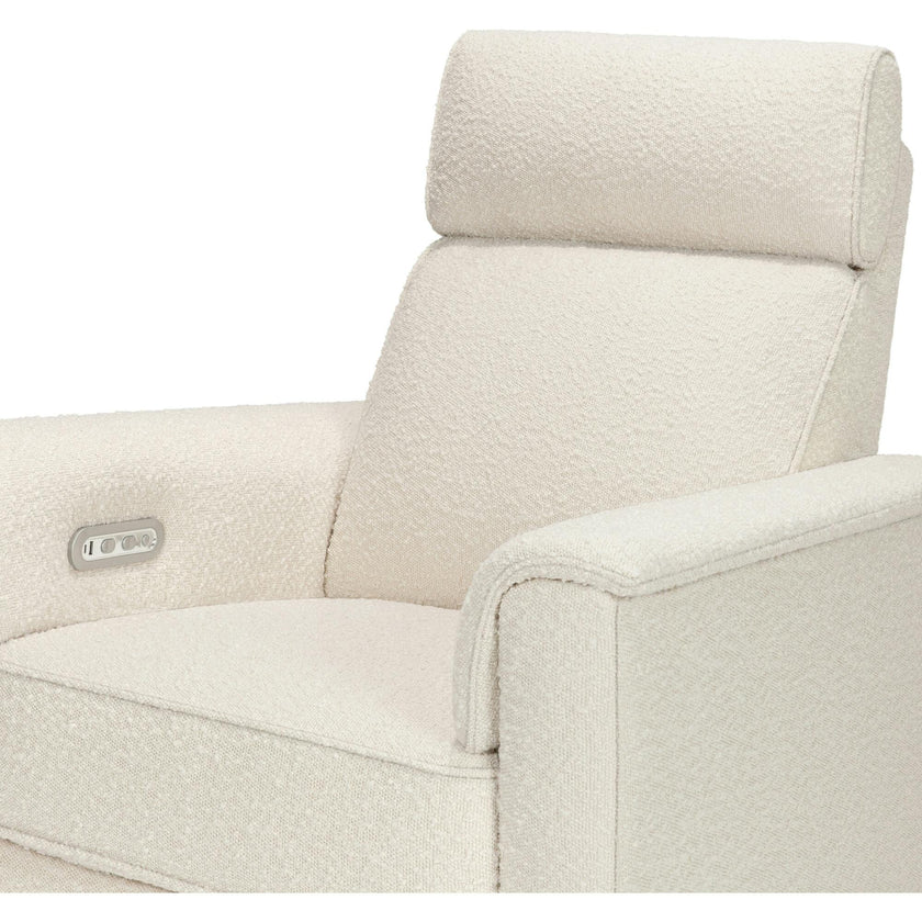 Willa Plus Power Glider Recliner w/ Power Headrest in Performance Ivory Boucle