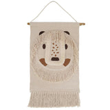 Hand-Woven Fringed Wall Hanging