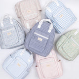 slate floral coated everyday backpack