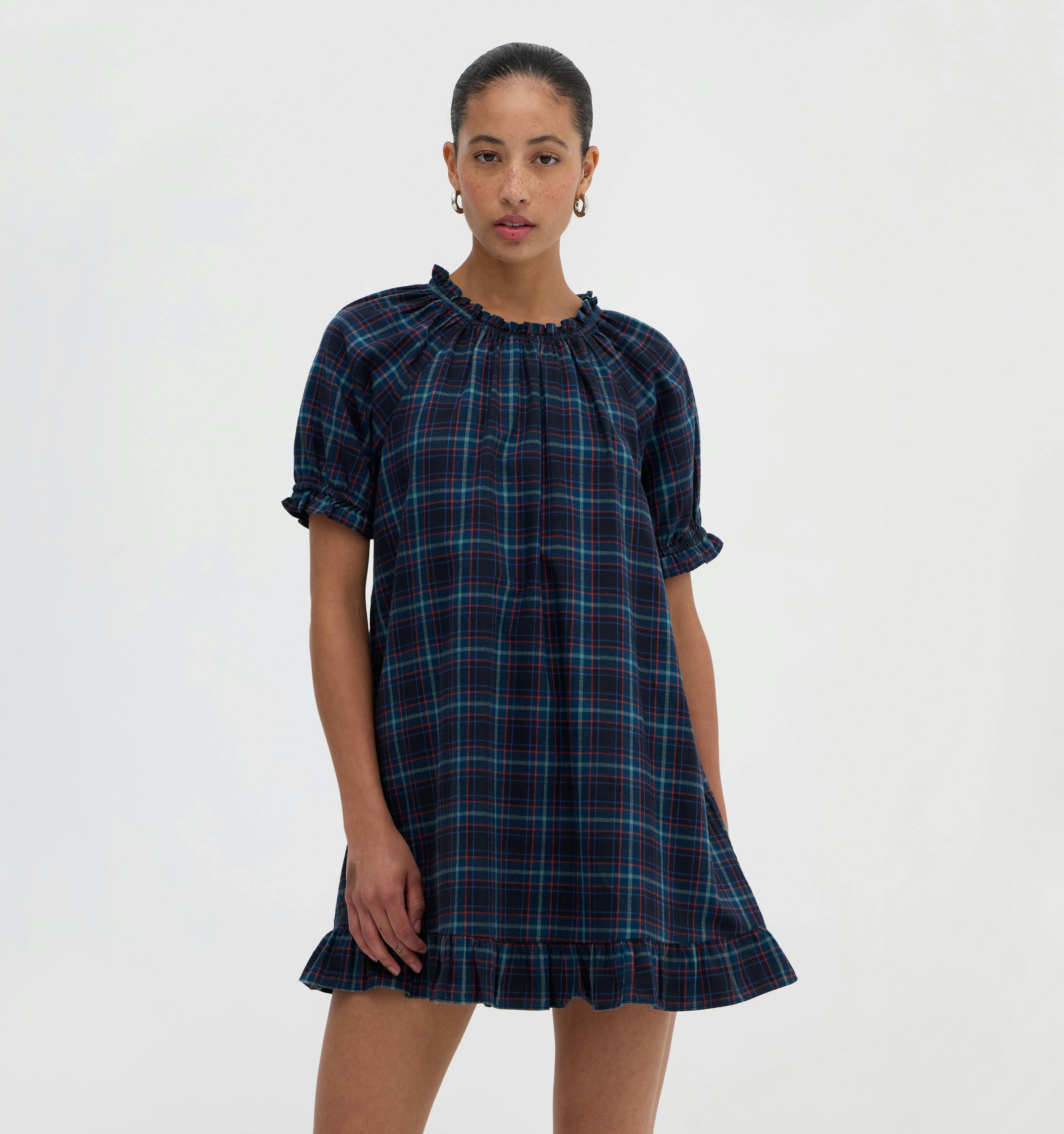 The Katherine Nap Dress - Jewel Tartan