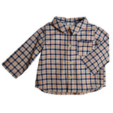 BONTON Soft Plaid Pan Baby Shirt