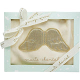 Velour Angel Wing™ Sleepsuit - Gold & Cream