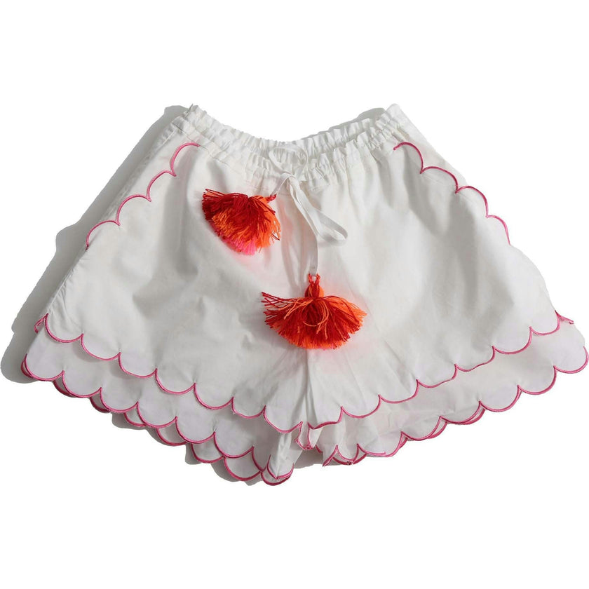 LAUREL SCALLOPED SUMMER SHORTS